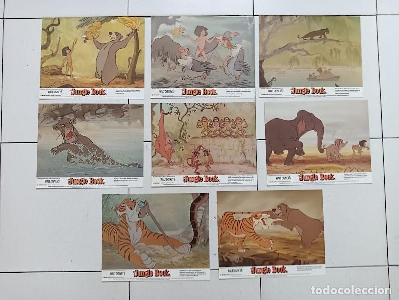 Cin&eacute;ma: SJC 0036 LEL LIBRO DE LA SELVA WALT DISNEY SET 8 FOTOCROMOS ORIGINAL INGLES
