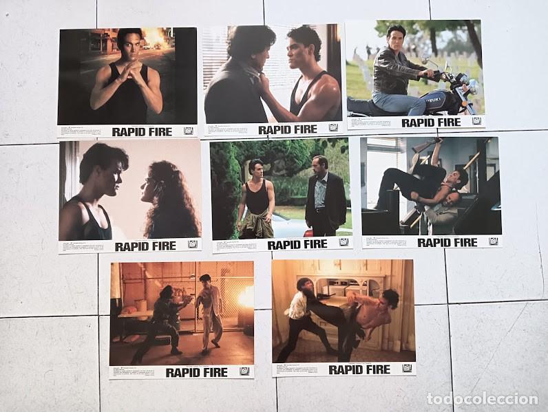 Cinema: SJC 0039 RAPID FIRE BRANDON LEE SET COMPLETO 8 LOBBY CARDS USA 20X25