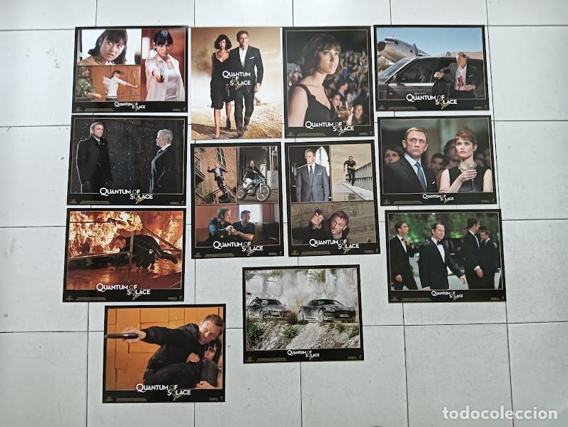 Cinema: SJC 0038 QUANTUM OF SOLACE JAMES BOND 007 DANIEL CRAIG SET COMPLETO 12 LOBBY CARDS ORIGINAL USA