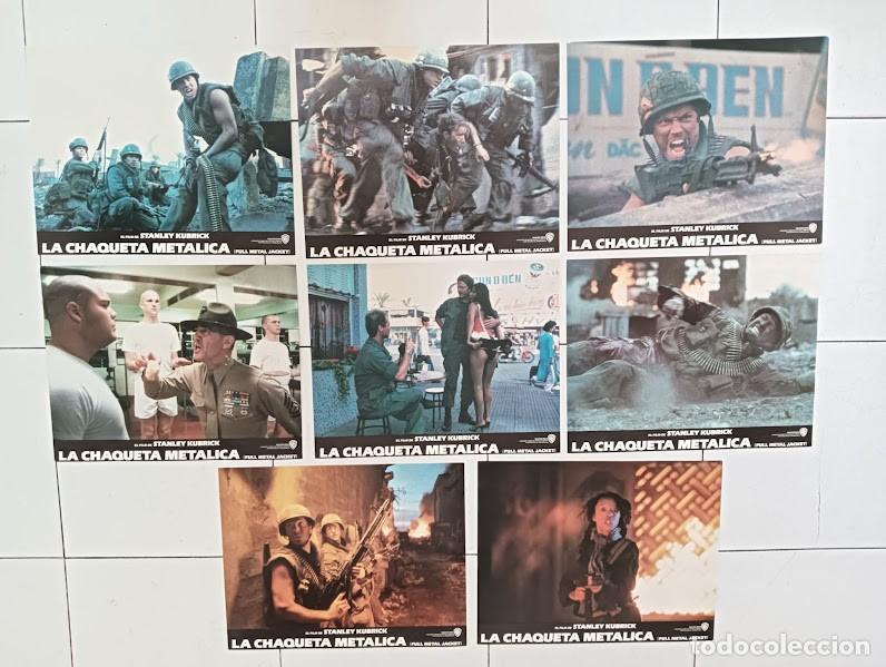 Cinema: SJC 0040 LA CHAQUETA METALICA STANLEY KUBRICK SET COMPLETO 8 LOBBY CARDS ORIGINAL USA HISPANOS