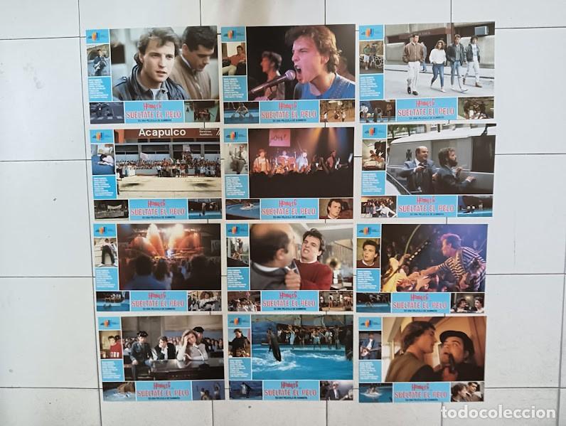 Cinema: SJC 0041 SUELTATE EL PELO HOMBRES G DAVID MANUEL SUMMERS SET 12 FOTOCROMOS ORIGINAL ESTRENO