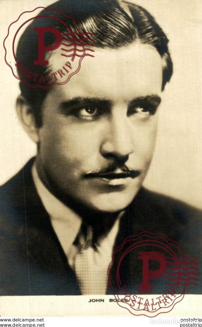 Cine: John Boles. 8.5*13.5 cm Plain Back
