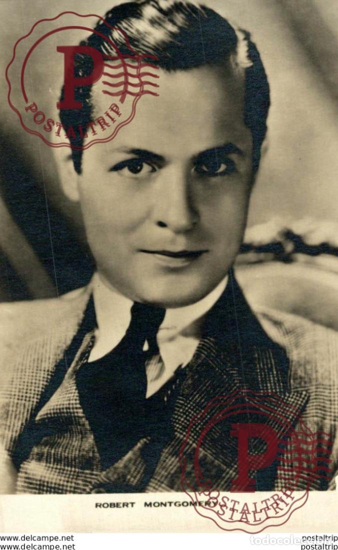 Cine: Robert Montgomery. 8.5*13.5 cm Plain Back