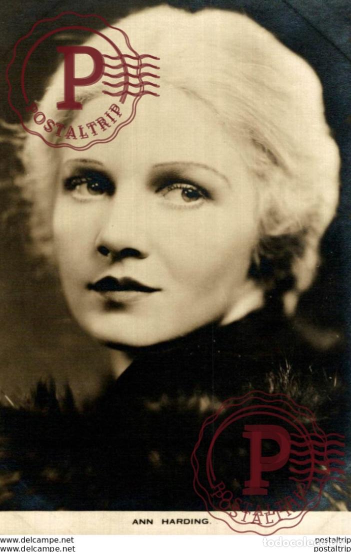 Cinema: Ann Harding. 8.5*13.5 cm Plain Back