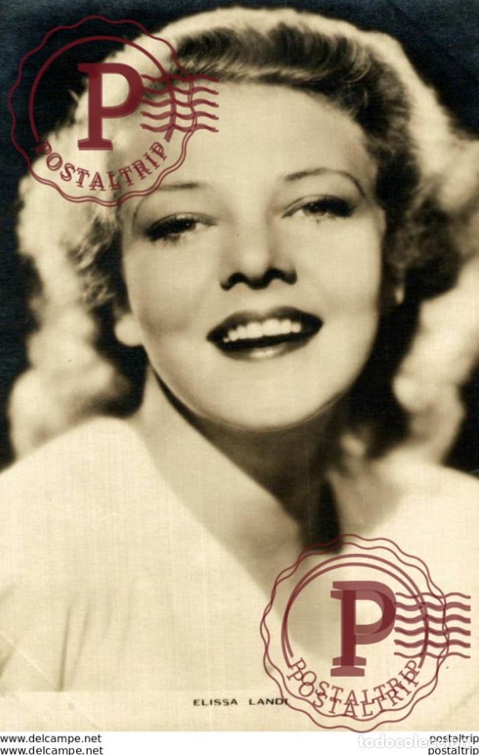 Cinema: Elissa Landi. 8.5*13.5 cm Plain Back