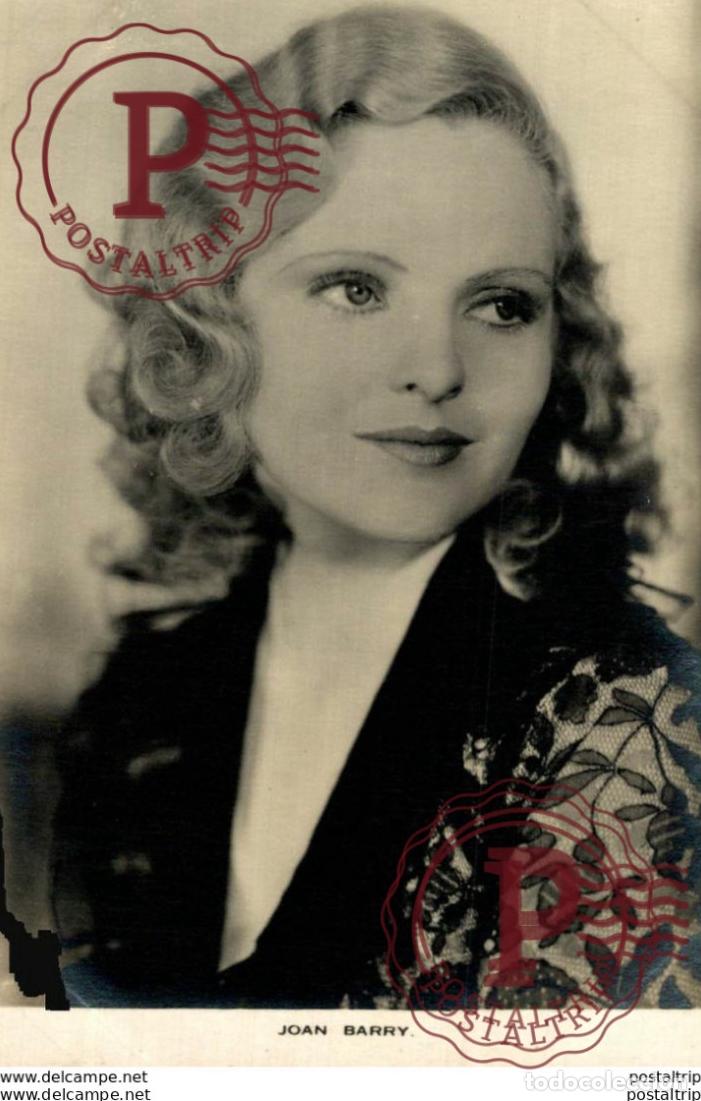 Cinema: Joan Barry. 8.5*13.5 cm Plain Back