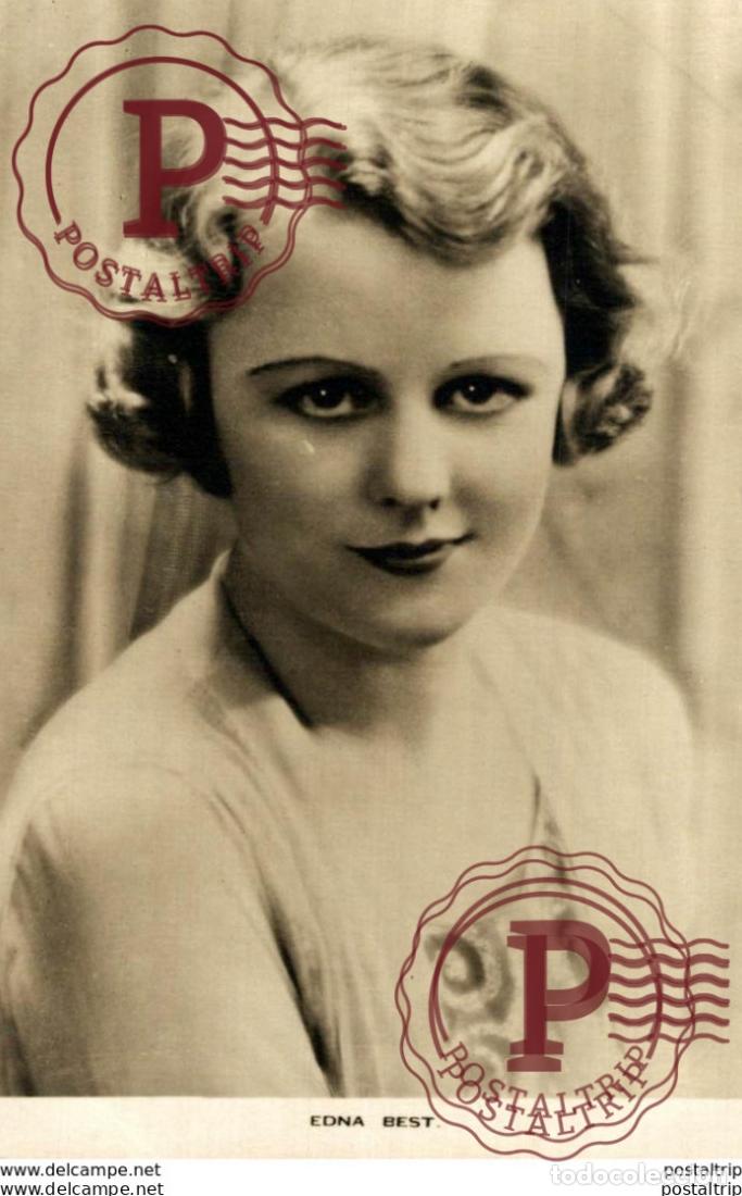 Cine: Edna Best. 8.5*13.5 cm Plain Back