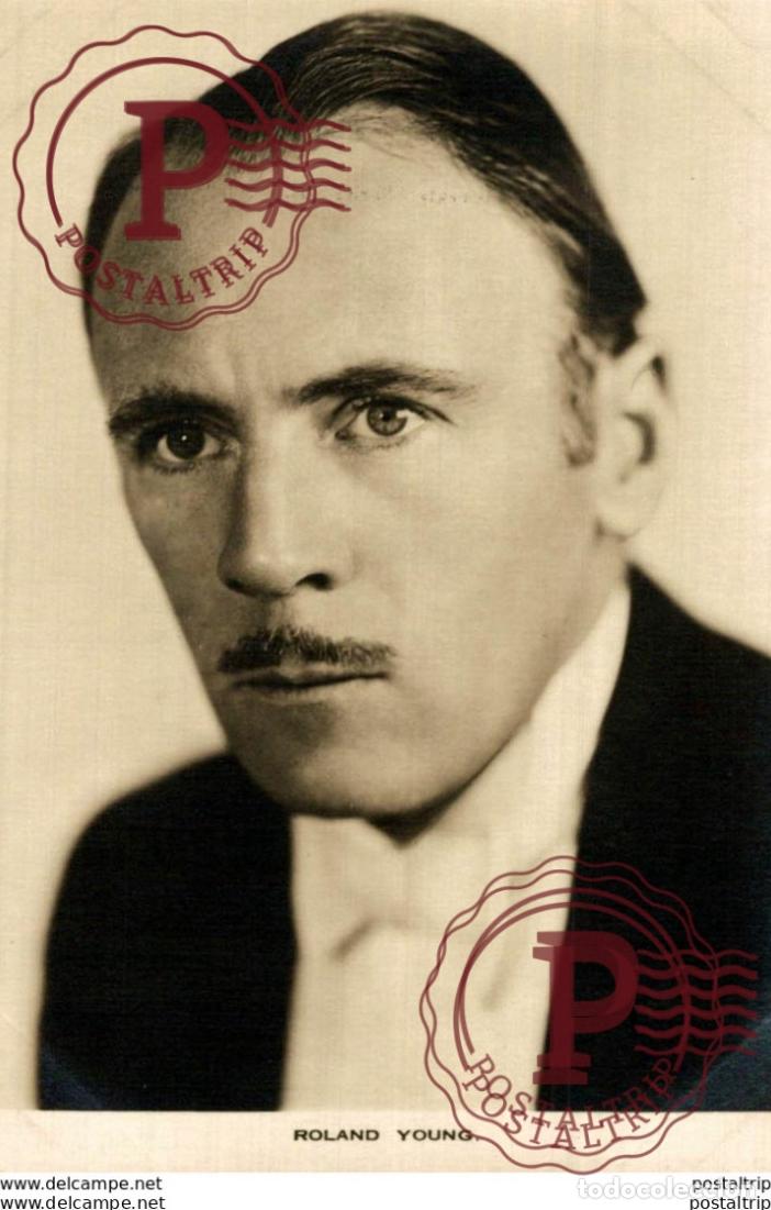 Cine: Roland Young. 8.5*13.5 cm Plain Back