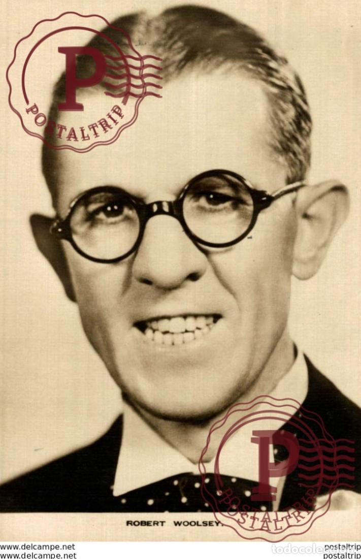 Cine: Robert Woolsey. 8.5*13.5 cm Plain Back