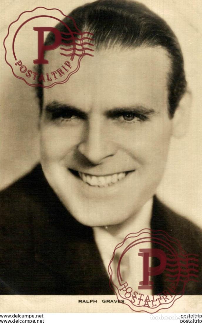 Cine: Ralph Graves. 8.5*13.5 cm Plain Back