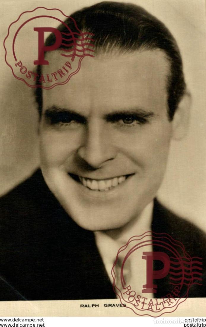Cine: Ralph Graves. 8.5*13.5 cm Plain Back