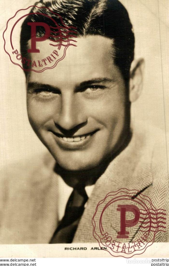 Cine: Richard Arlen. 8.5*13.5 cm Plain Back