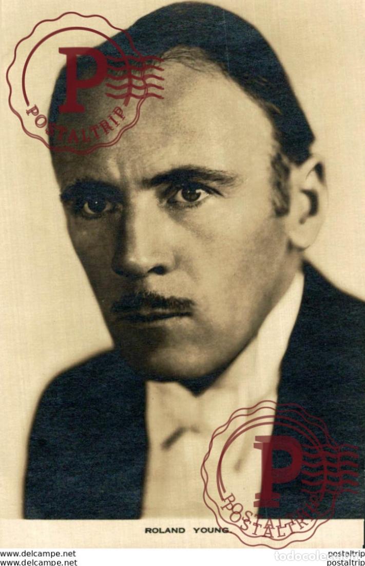 Cine: Roland Young. 8.5*13.5 cm Plain Back