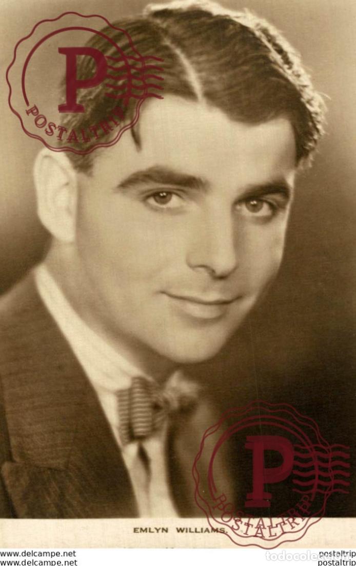 Cine: Emlyn Williams. 8.5*13.5 cm Plain Back