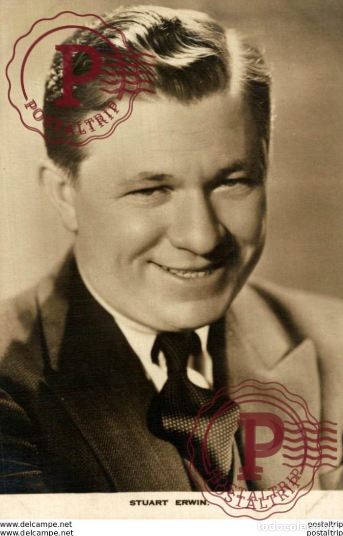 Cine: Stuart Erwin. 8.5*13.5 cm Plain Back