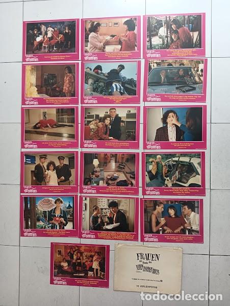 Cine: SJC 0050 MUJERES AL BORDE DE UN ATAQUE DE NERVIOS ALMODOVAR SET 16 FOTOCROMOS ORIGINAL ALEMAN