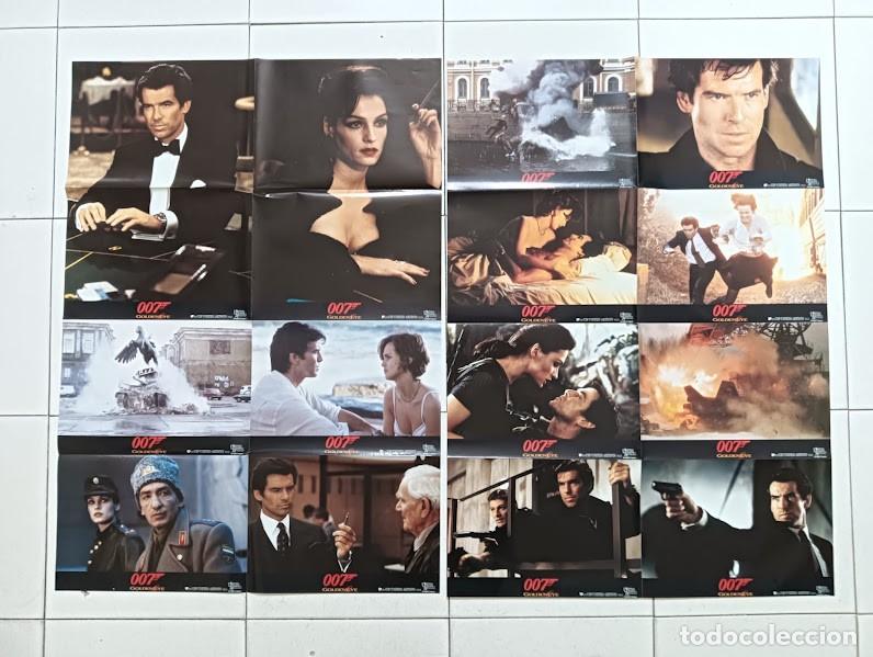 Cine: SJC 0051 GOLDENEYE JAMES BOND 007 PIERCE BROSNAN SET 14 FOTOCROMOS ORIGINAL ALEMAN
