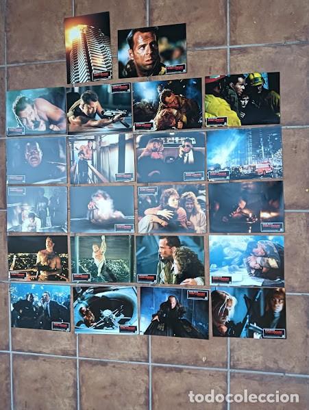 Cinema: SJC 0055 LA JUNGLA DE CRISTAL DIie Hard BRUCE WILLIS SET 22 FOTOCROMOS ORIGINAL ALEMAN