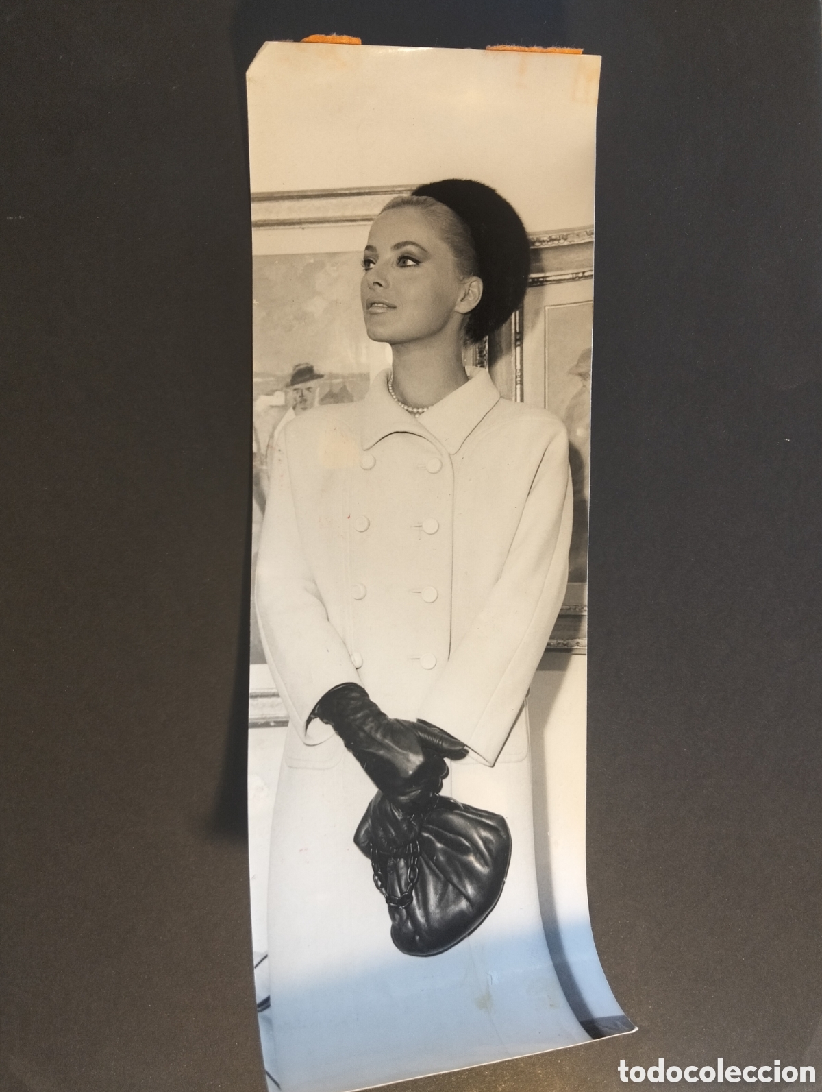 Kino: VIRNA LISI ACRTIZ ANTIGUA FOTOGRAFIA ORIGINAL 8 X 23 CM