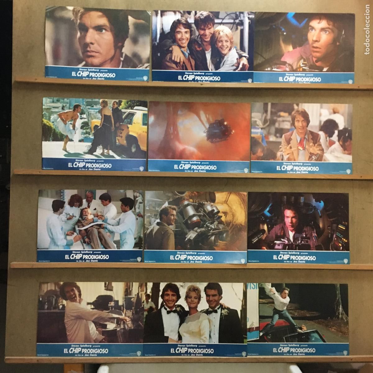 Cinema: AFP53 EL CHIP PRODIGIOSO JOE DANTE DENNIS QUAID SCIFI SET COMPLETO 12 FOTOCROMOS ORIGINAL ESTRENO H1