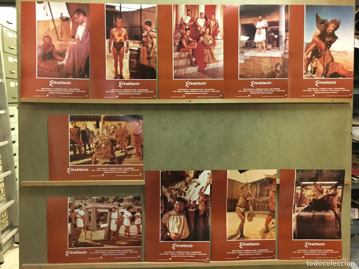 Cinema: AFP52 ESPARTACO STANLEY KUBRICK KIRK DOUGLAS SET COMPLETO 10 FOTOCROMOS ORIGINAL ESPA&Ntilde;OL H5