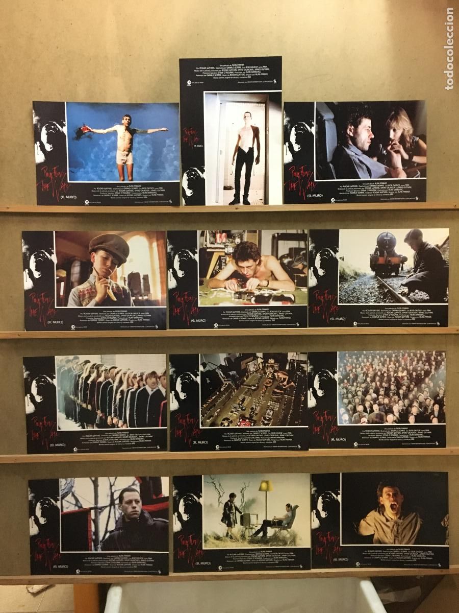 Cin&eacute;ma: AFP57 EL MURO The Wall PINK FLOYD SET COMPLETO 12 FOTOCROMOS ORIGINAL ESTRENO H4