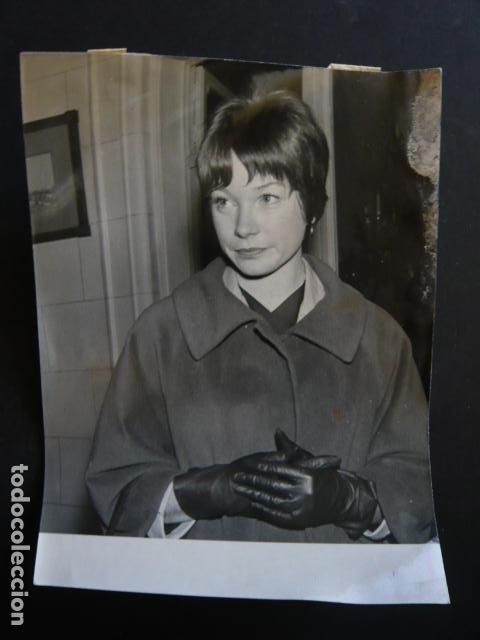 Cin&eacute;ma: SHIRLEY McLAINE ACTRIZ EN MADRID ANTIGUA FOTOGRAFIA ORIGINAL 24 X 18 CM