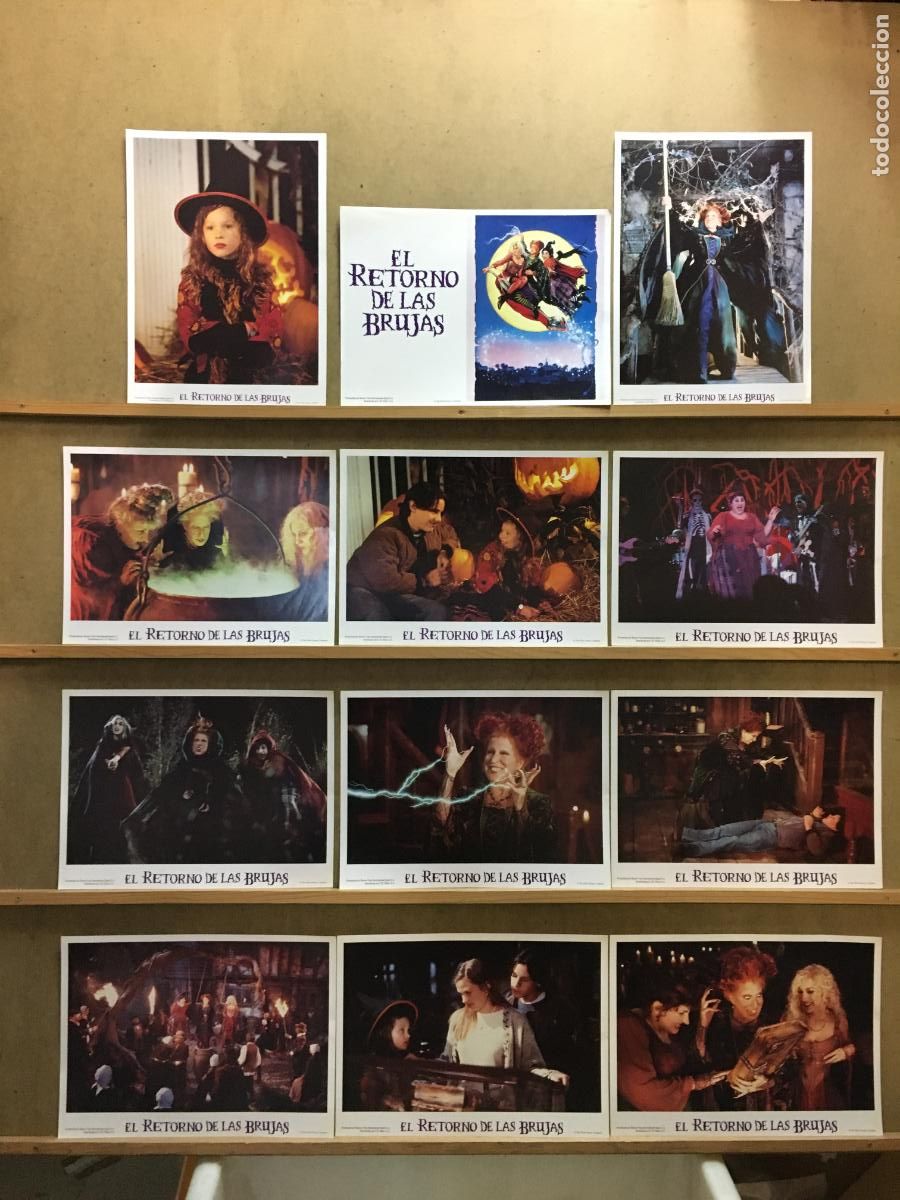 Cinema: AFP75 EL RETORNO DE LAS BRUJAS BETTE MIDLER S J PARKER SET COMPLETO 12 FOTOCROMOS ORIG ESTRENO H2