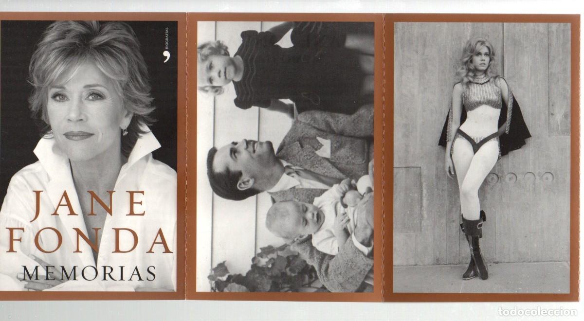 Cine: ACORDE&Oacute;N DE 6 POSTALES DE JANE FONDA, PUBLICIDAD DEL LIBRO MEMORIAS.
