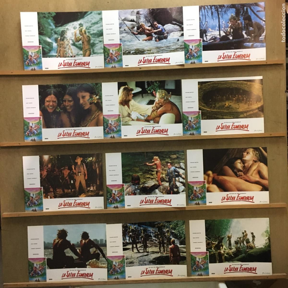 Cinema: AFP77 LA SELVA ESMERALDA JOHN BOORMAN POWERS BOOTHE SET COMPLETO 12 FOTOCROMOS ORIG ESTRENO