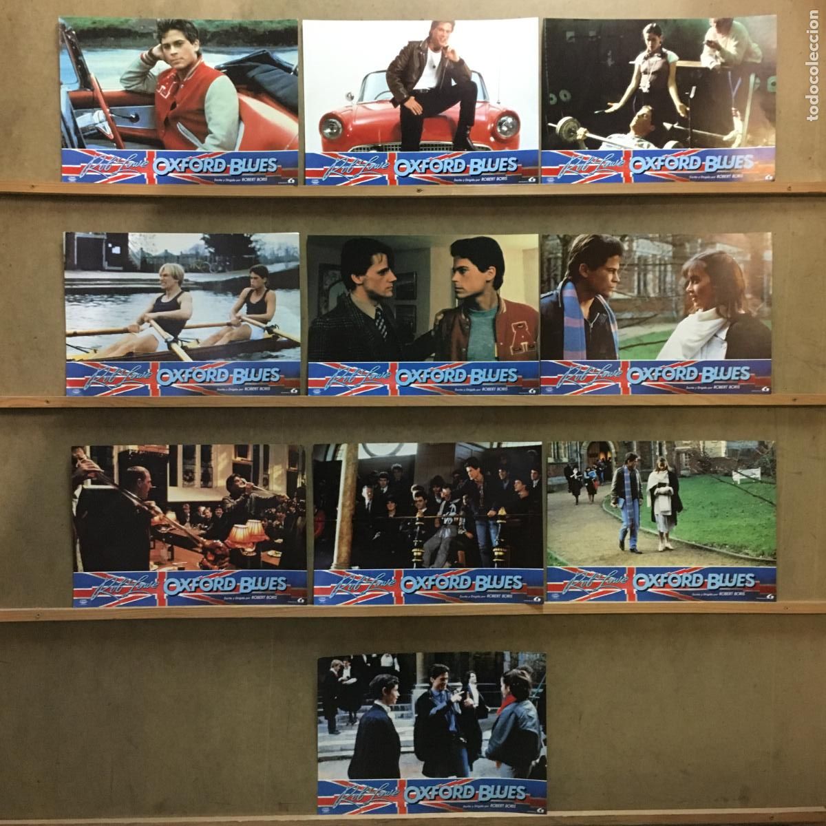 Cinema: AFP79 OXFORD BLUES ROB LOWE ALLY SHEEDY SET COMPLETO 10 FOTOCROMOS ORIGINAL ESTRENO