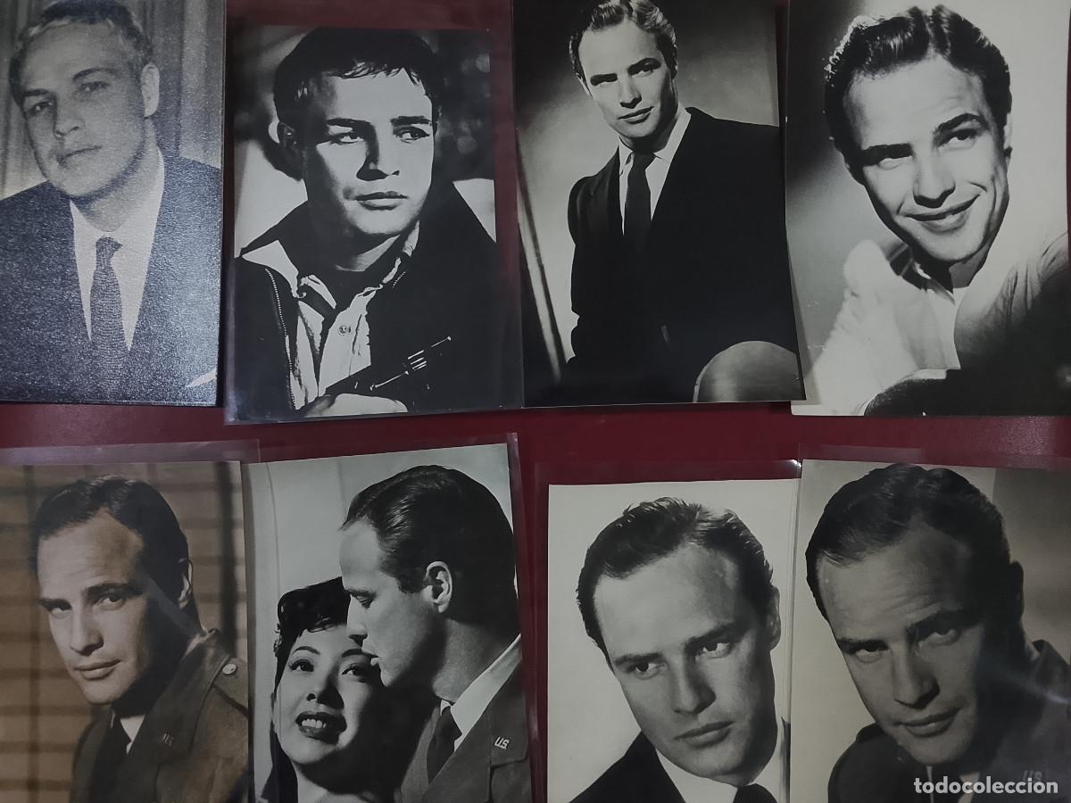 Cine: Lote de 8 postales de Marlon Brando