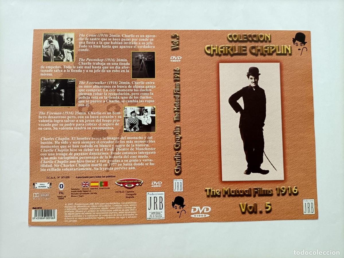 Cine: CARATULA CHARLIE CHAPLIN. COLECCI&Oacute;N, THE MUTUAL FILMS 1916, VOL. 5