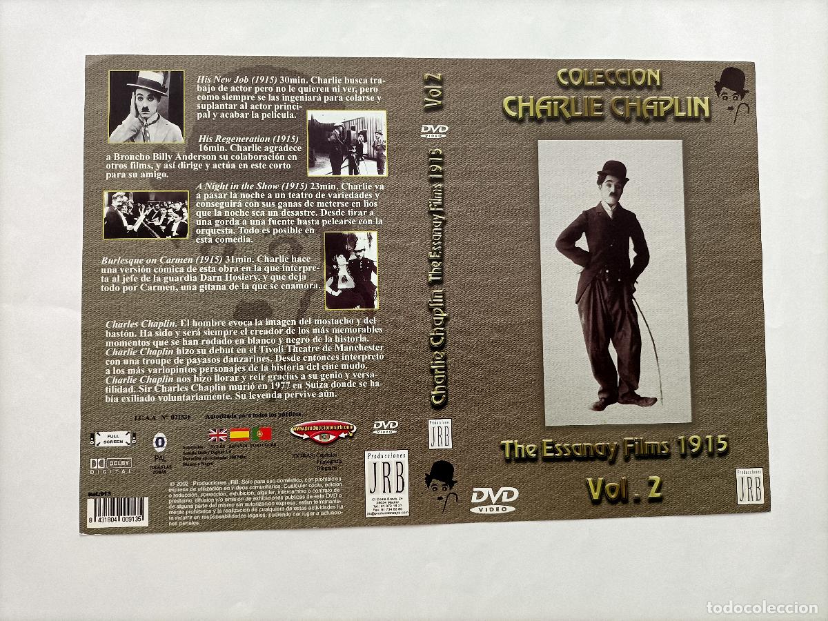 Cine: CARATULA CHARLIE CHAPLIN. COLECCI&Oacute;N, THE ESSANAY FILMS 1915, VOL. 2