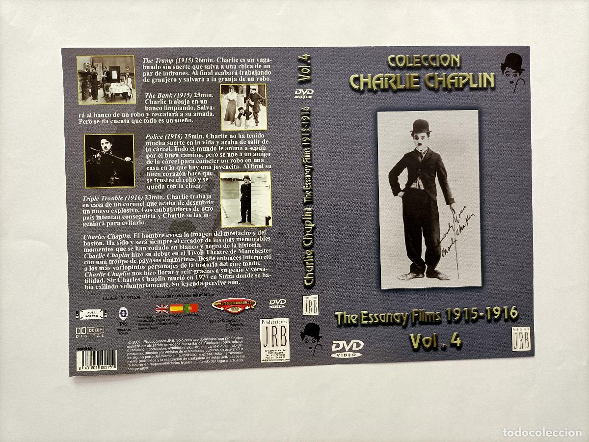 Cine: CARATULA CHARLIE CHAPLIN. COLECCI&Oacute;N, THE ESSANAY FILMS 1915-1916 VOL. 4