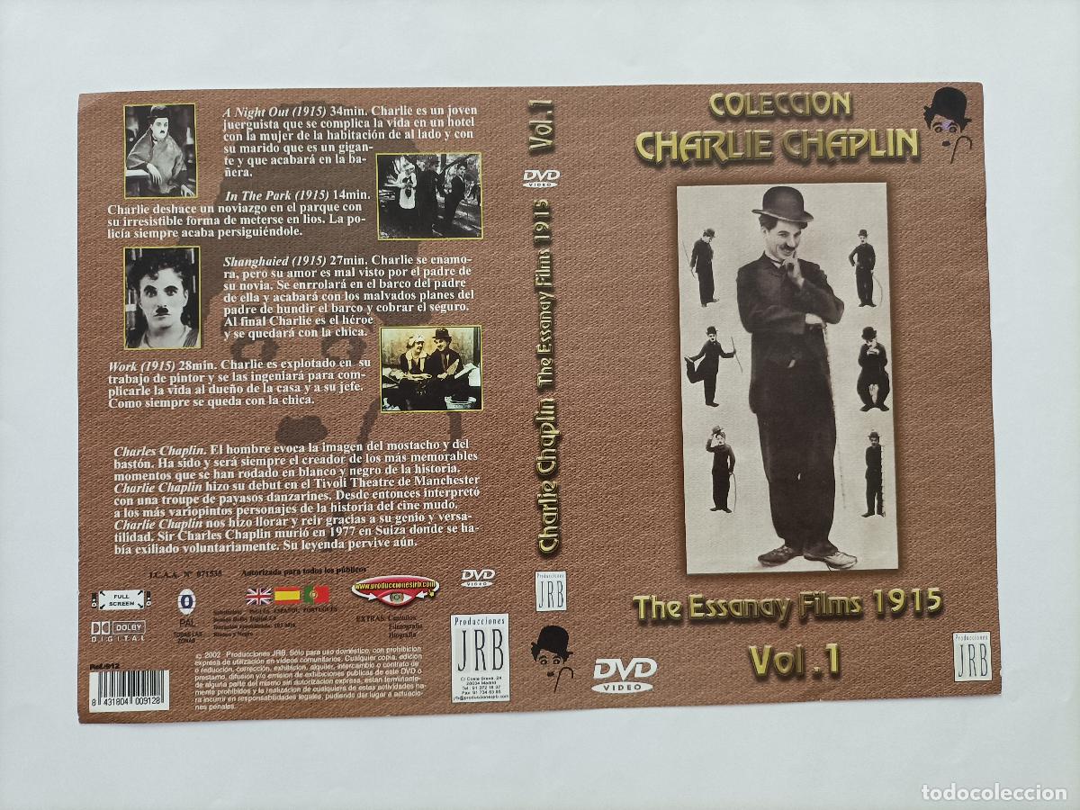 Cine: CARATULA CHARLIE CHAPLIN. COLECCI&Oacute;N, THE ESSANAY FILMS 1915- VOL. 1