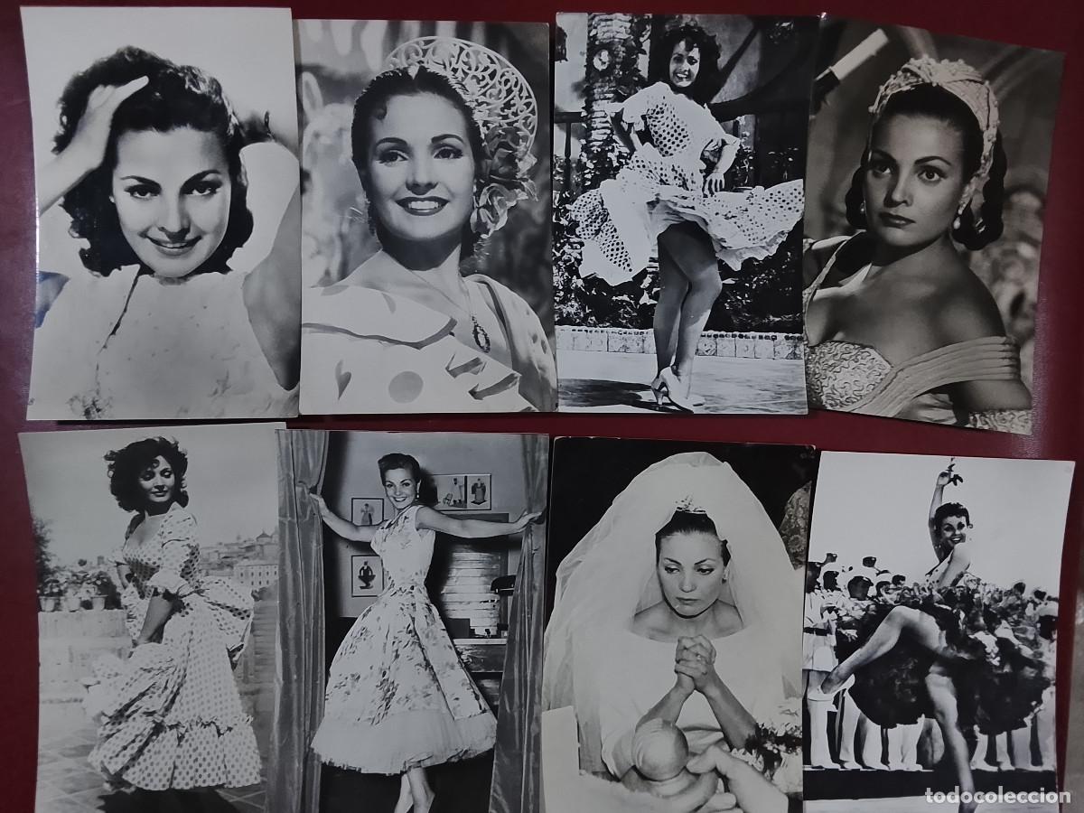 Cine: Lote de 8 postales de Carmen Sevilla (sin circular)