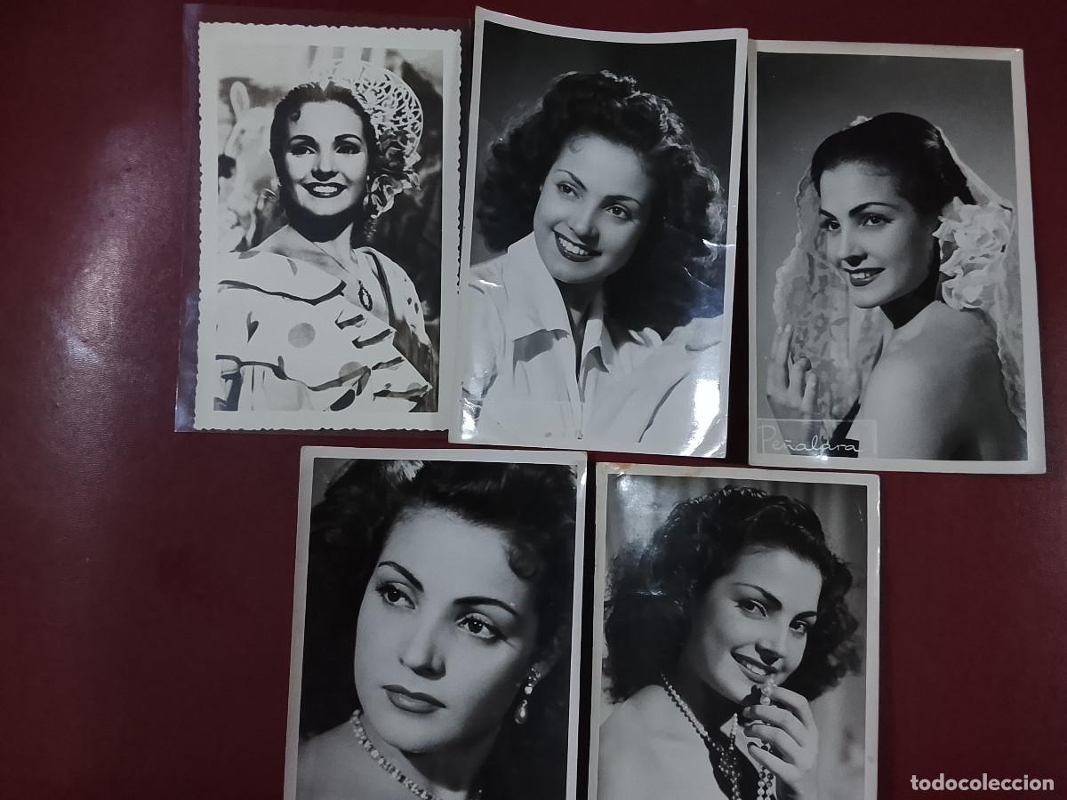 Cine: Lote de 5 fotograf&iacute;as de Carmen Sevilla