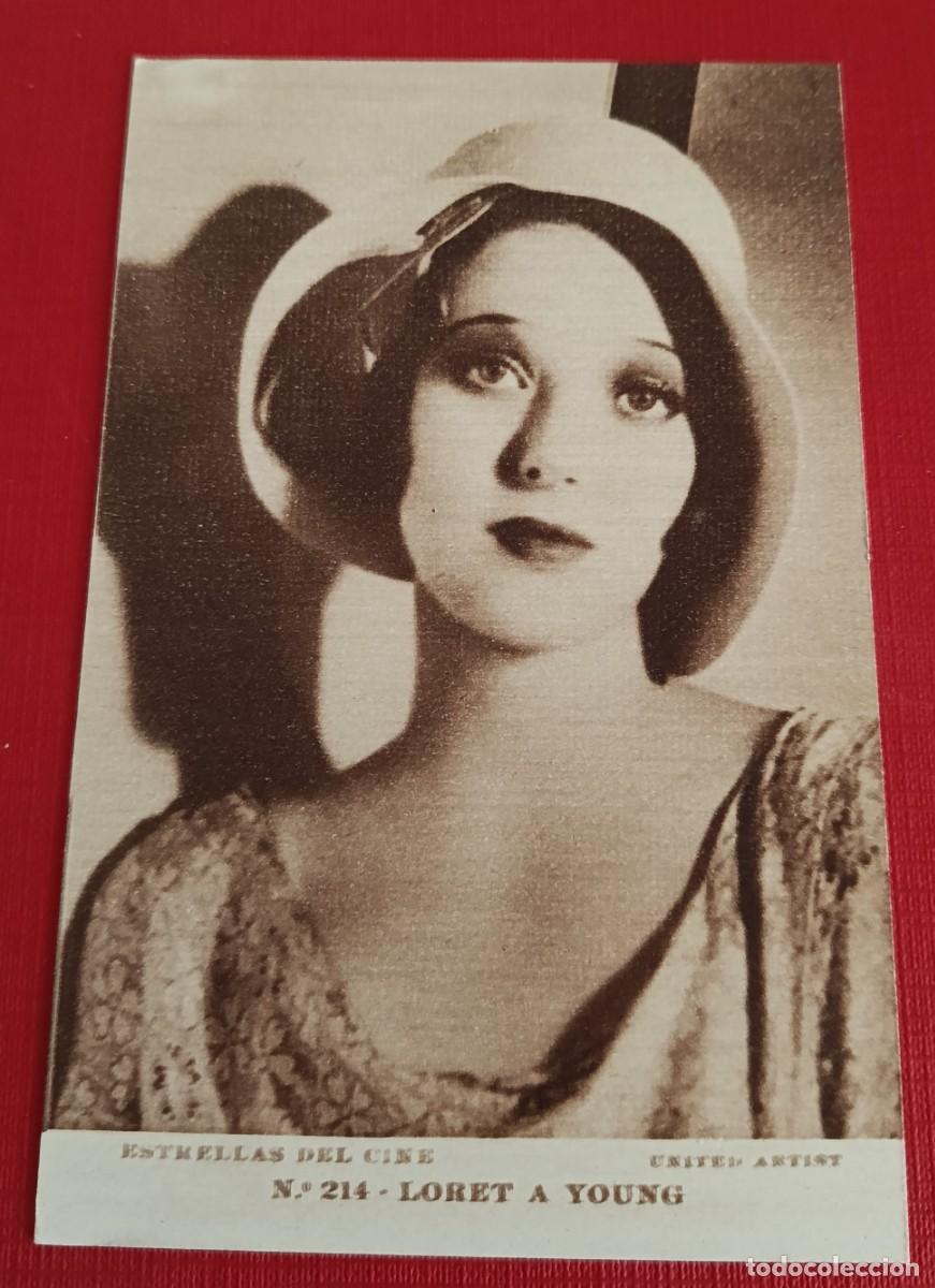 Cine: POSTAL N&ordm; 214 - LORET A YOUNG - ESTRELLAS DEL CINE - UNITED ARTIST