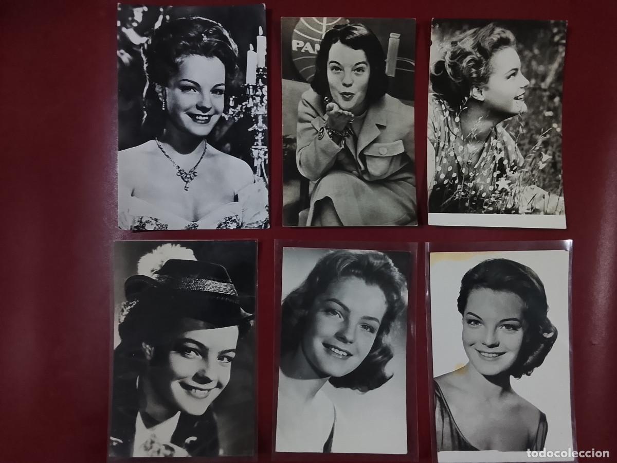 Cine: Lote de 6 postales de Romy Schneider