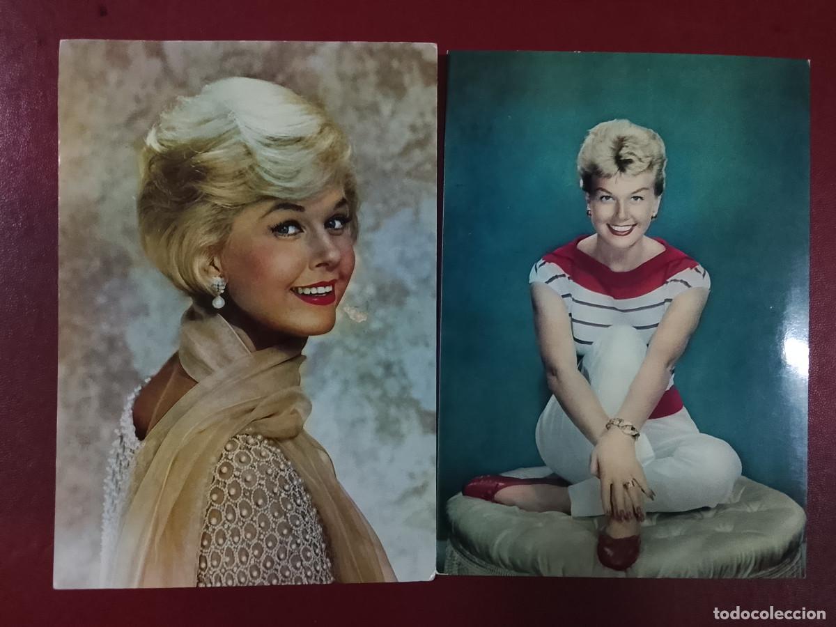 Cine: Lote de 2 postales de Doris Day