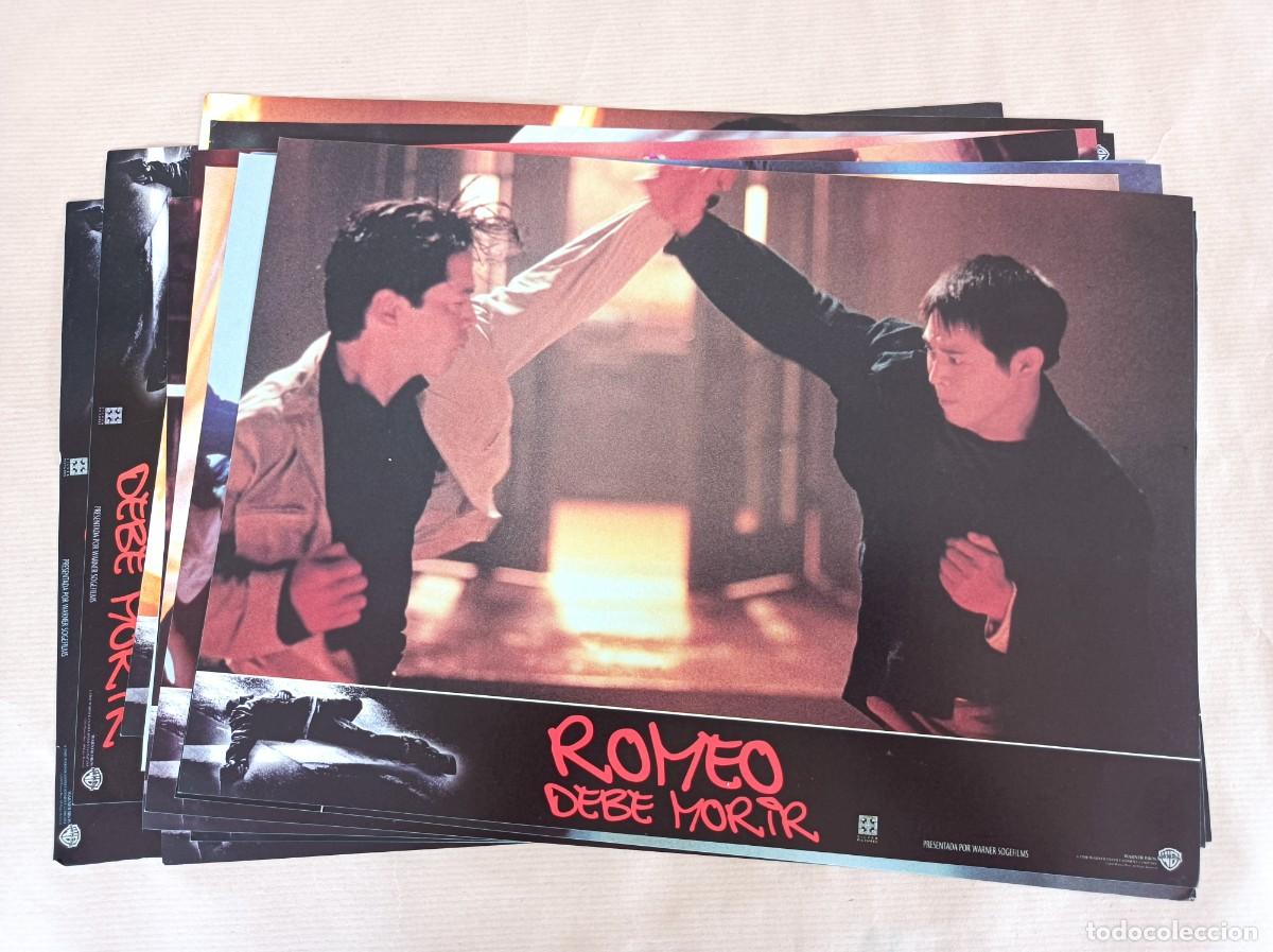 Cine: 12 FOTOCROMOS PEL&Iacute;CULA ROMEO DEBE MORIR - JUEGO COMPLETO LOTE 1