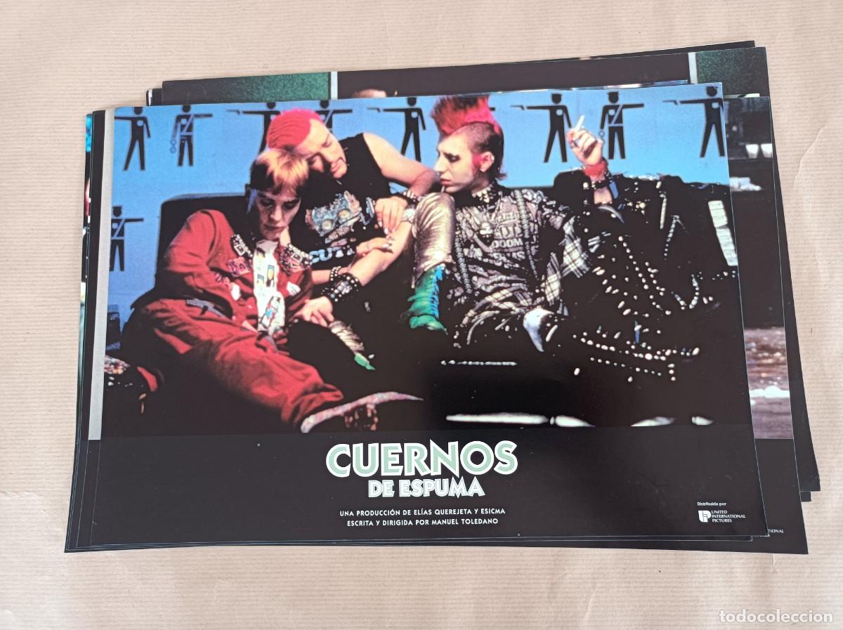 Cine: 12 FOTOCROMOS PEL&Iacute;CULA CUERNOS DE ESPUMA - JUEGO COMPLETO