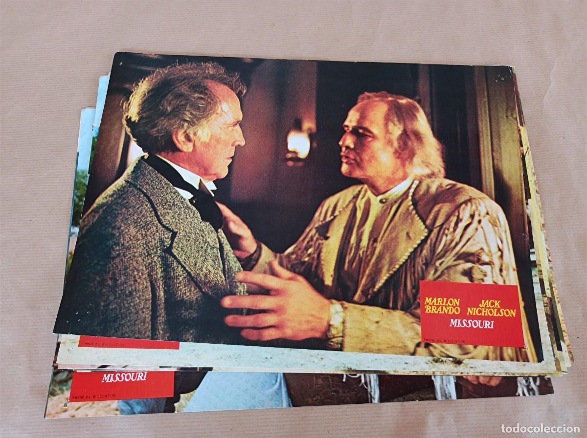 Cine: 12 FOTOCROMOS PEL&Iacute;CULA MISSOURI MARLON BRANDO