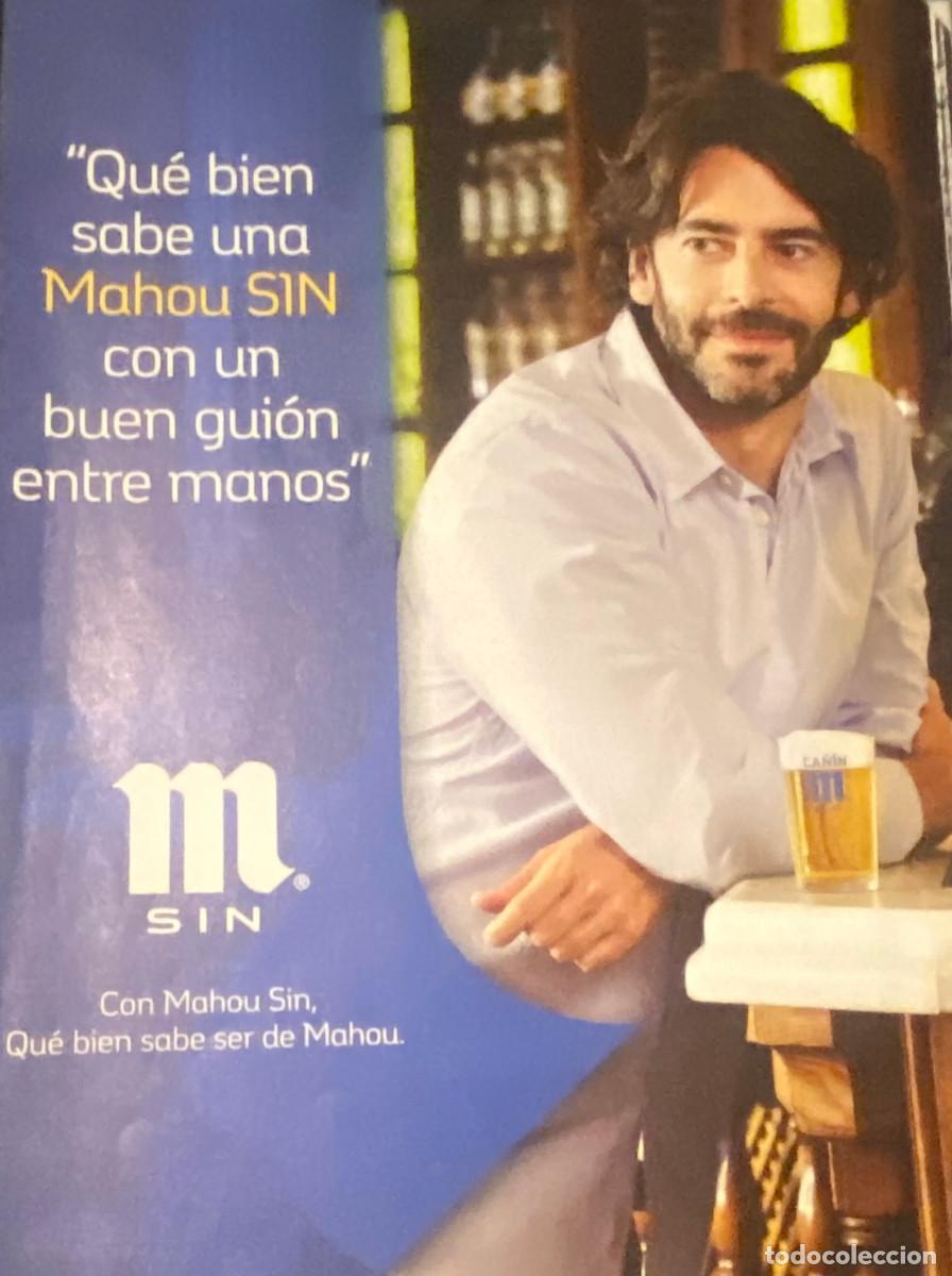 Cine: Publicidad de Mahou SIN, con el actor Eduardo Noriega. P&aacute;gina de revista a&ntilde;o 2014, enmarcable.