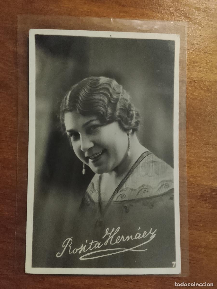 Cine: Postal de la actriz Rosita Hern&aacute;ez