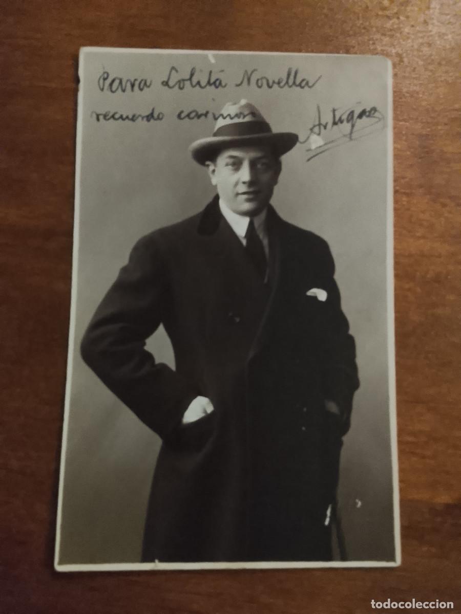 Cine: Postal del actor Santiago Artigas con dedicatoria y firma aut&oacute;grafa