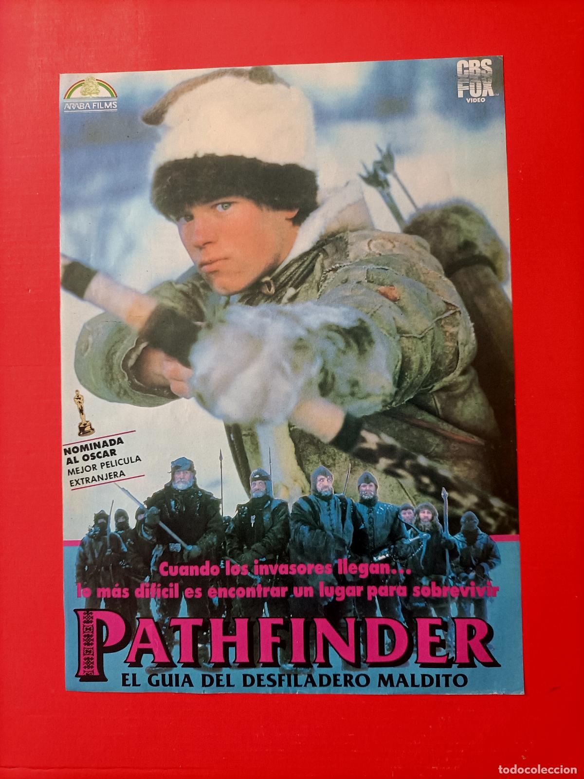 Cine: CARTEL PATHFINDER. EN DORSO CARATULA LOS P&Aacute;JAROS 1963 ALFRED HITCHCOCK.