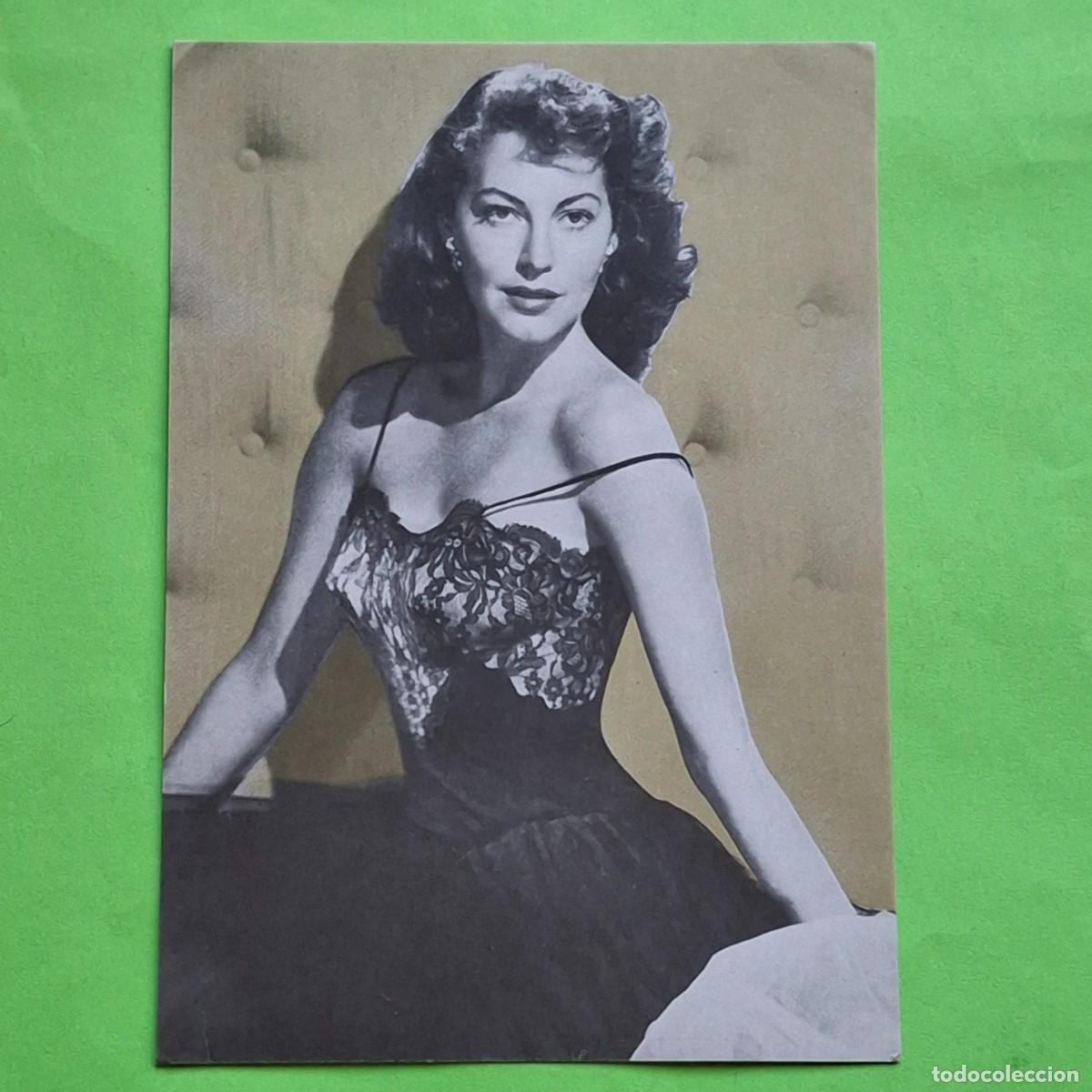 Cine: AVA GARDNER - POSTAL FOTOGRAMAS SERIE MITOS 1988 - ACTOR ACTRIZ DIRECTOR CINE