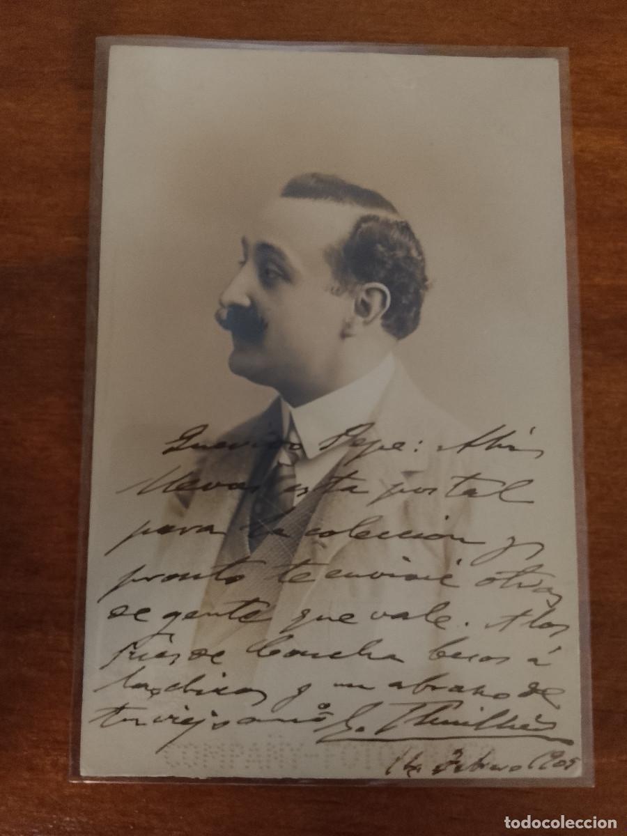 Cine: Postal del actor Emilio Thuillier con firma y dedicatoria aut&oacute;grafa